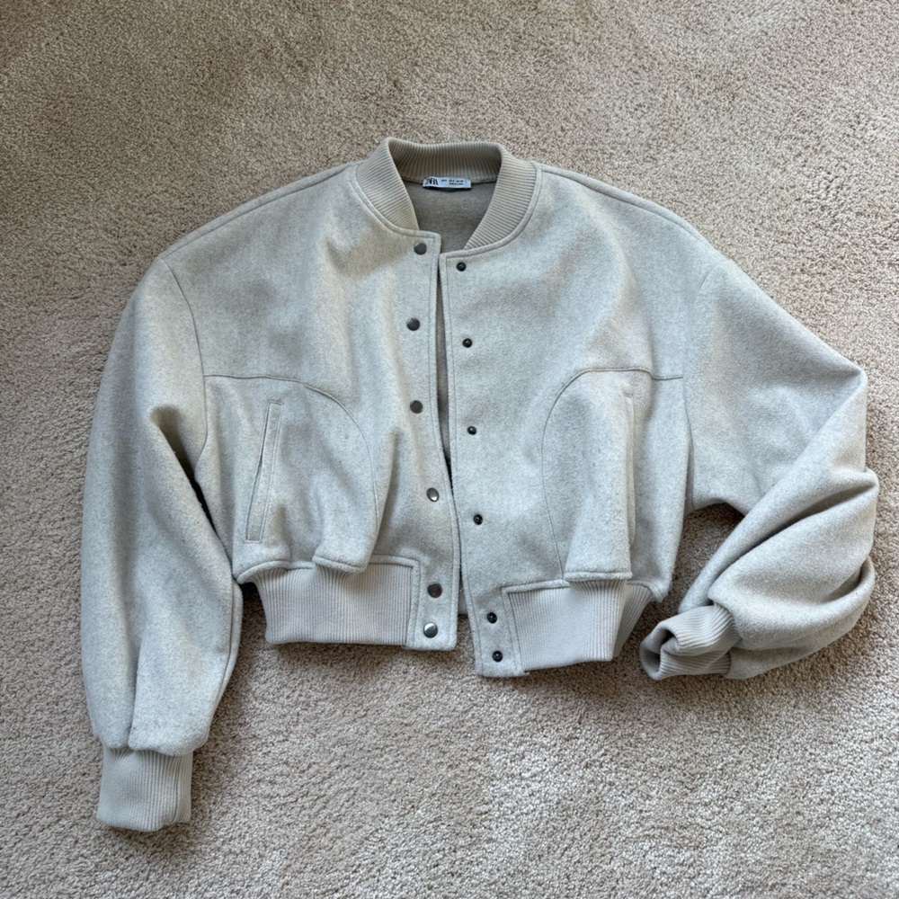 Zara soft knit bomber